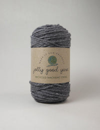Recycled macrame string - colour grey