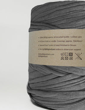 Dove grey t-shirt yarn (100-120m)