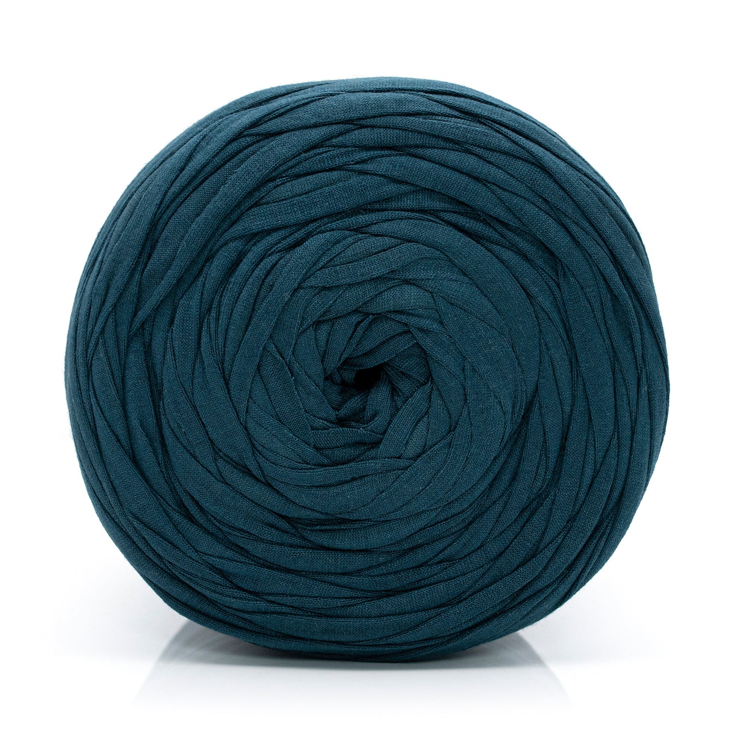 Teal Blue T-Shirt Yarn on a white background