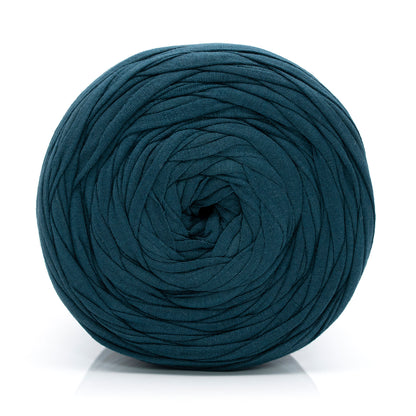 Teal Blue T-Shirt Yarn on a white background