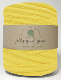 Recycled textile yarn - colour yellow
