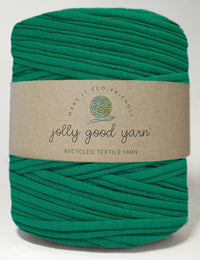 Recycled textile yarn - colour green