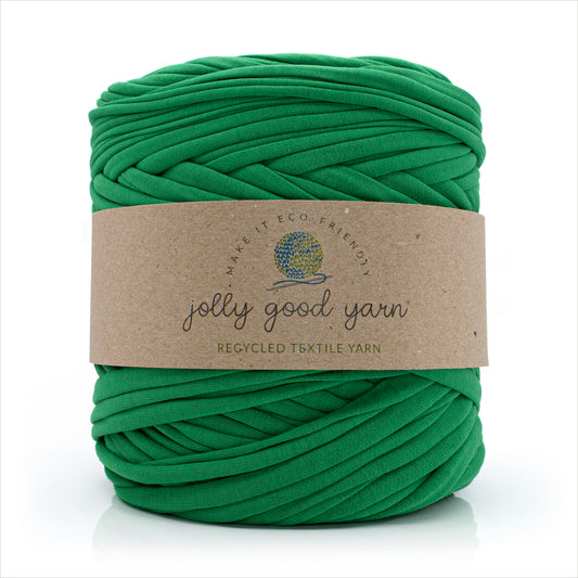 Bright jade green t-shirt yarn by Jolly Good Yarn (100-120m)