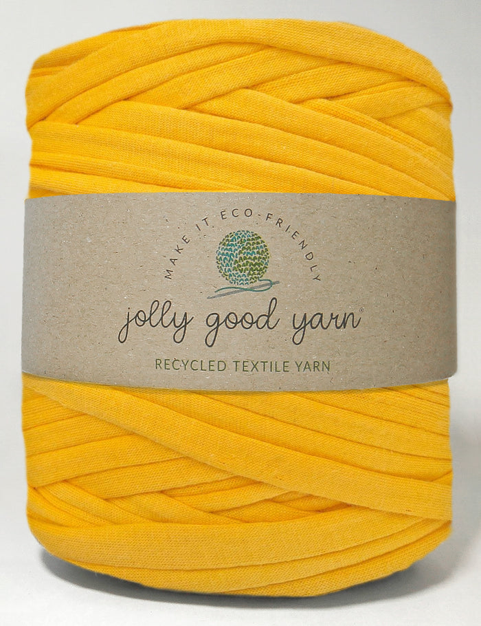 Recycled textile yarn - colour yellow