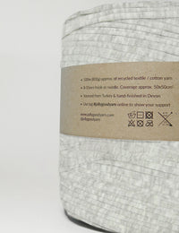 Recycled textile yarn - colour grey