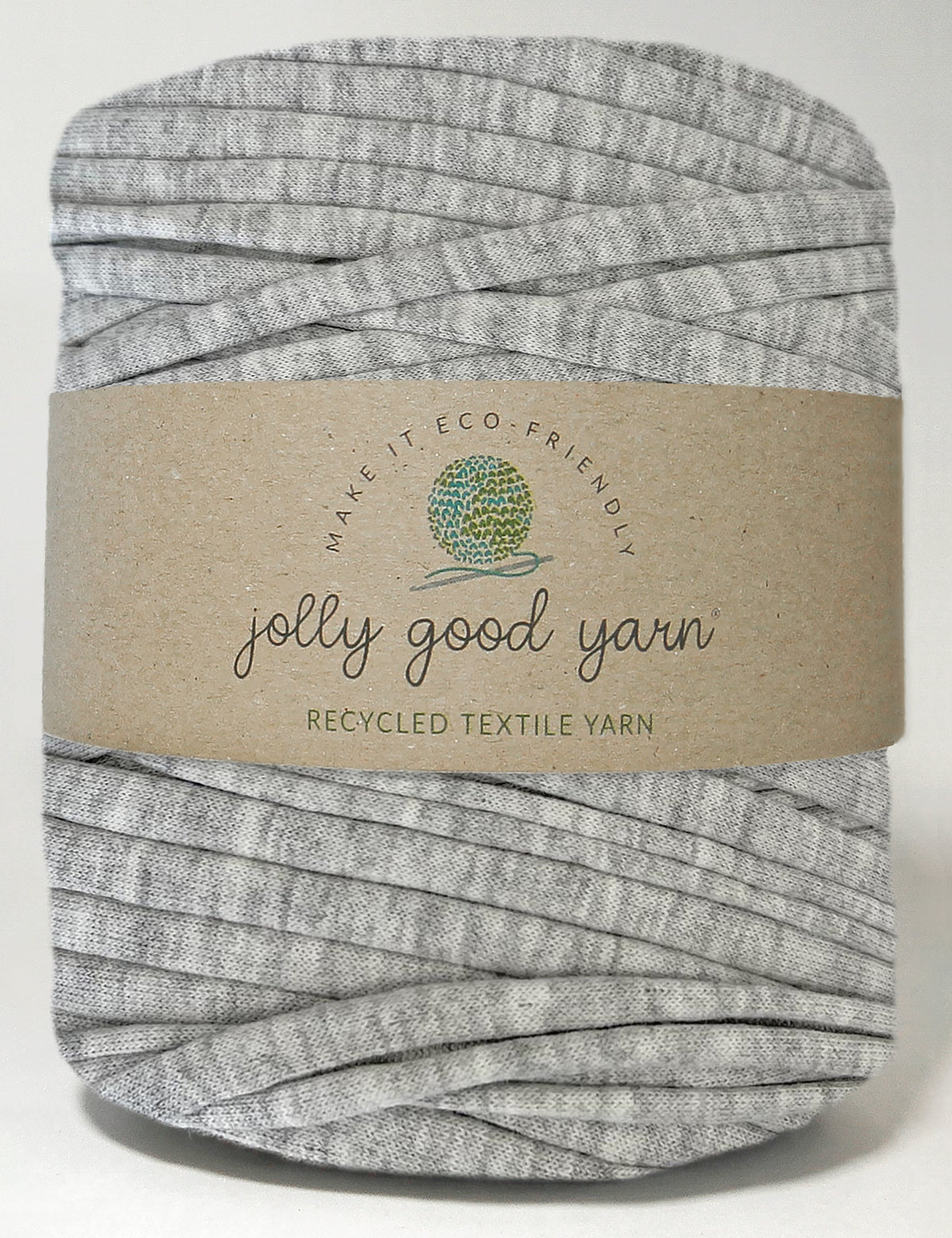Recycled textile yarn - colour grey