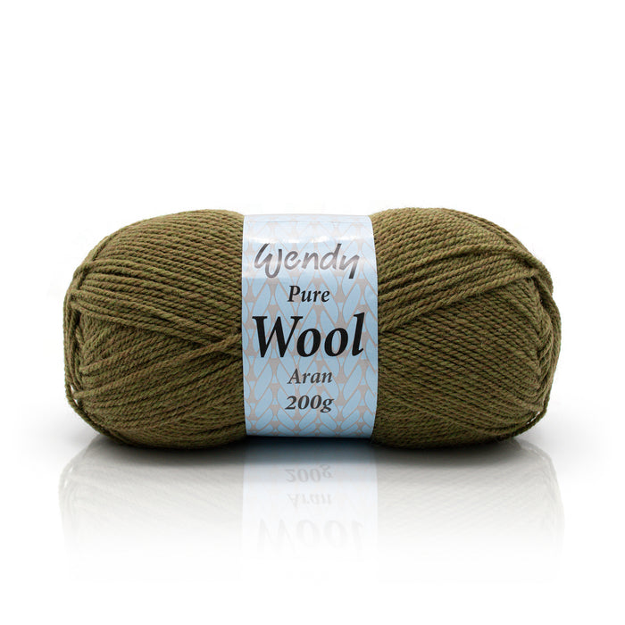 200g ball of Aran Yarn in Bracken colour.
