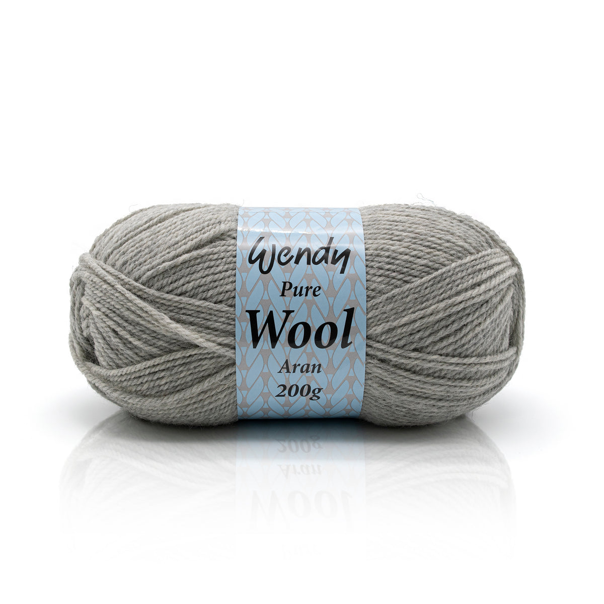 Mountain Hare coloured skein of wool yarn. 