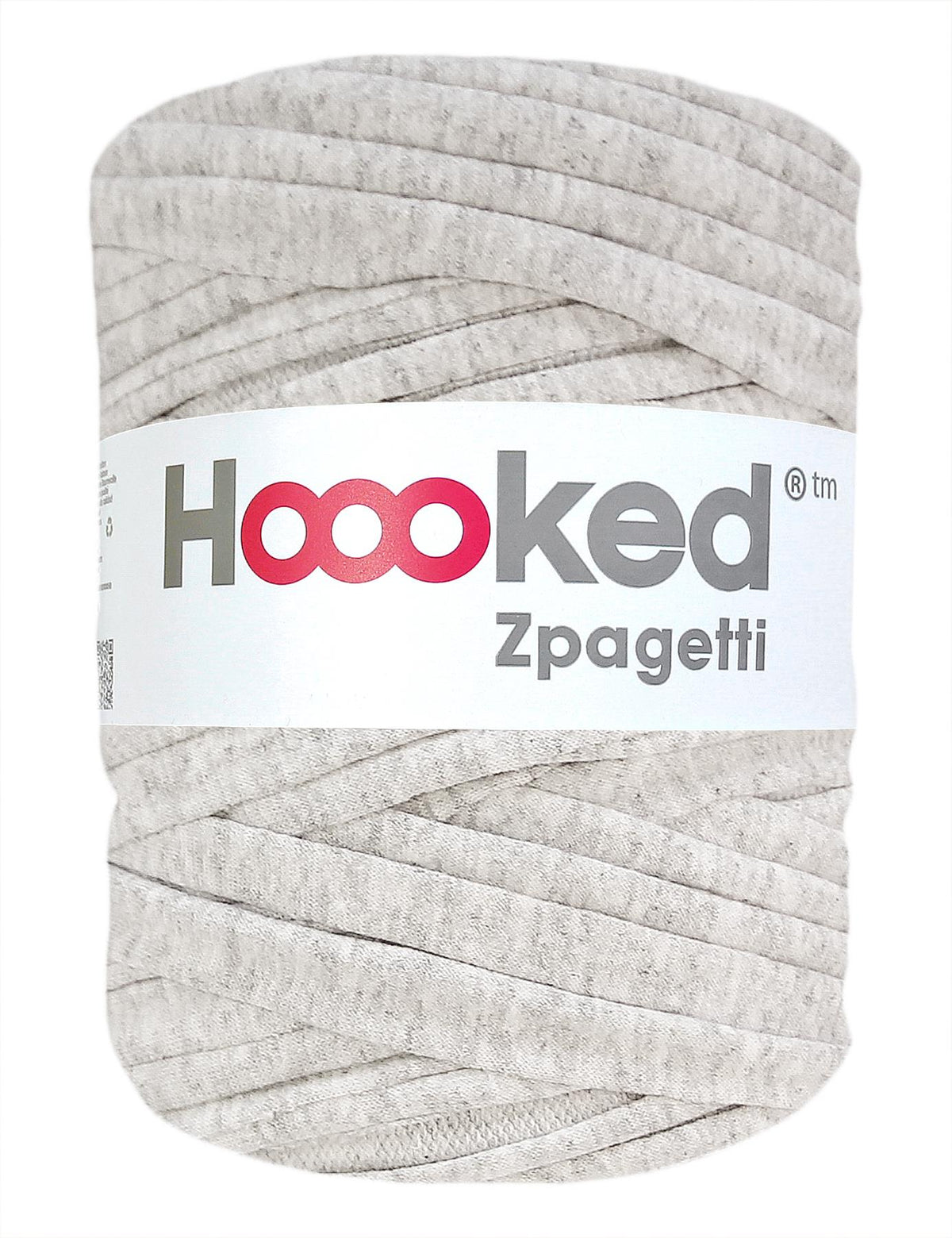 Fog grey t-shirt yarn by Hoooked Zpagetti (100-120m)
