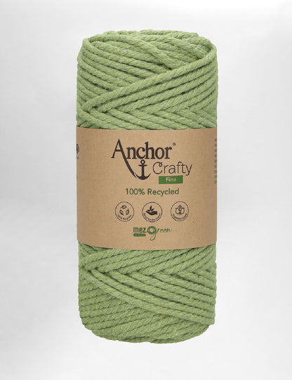 Anchor Crafty 3mm Apple 3ply recycled cotton macrame cord (65m)