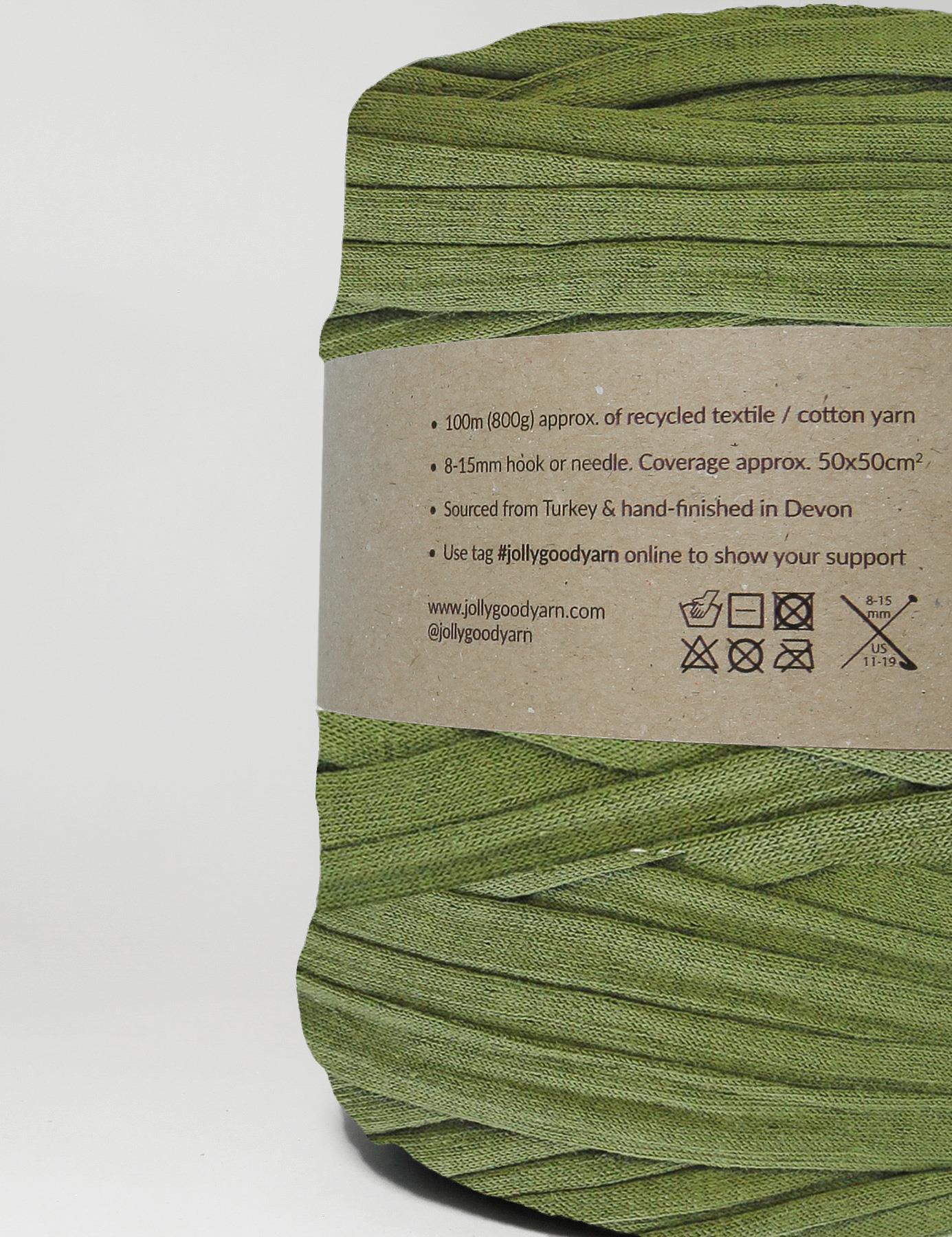 Sap green t-shirt yarn (100-120m)