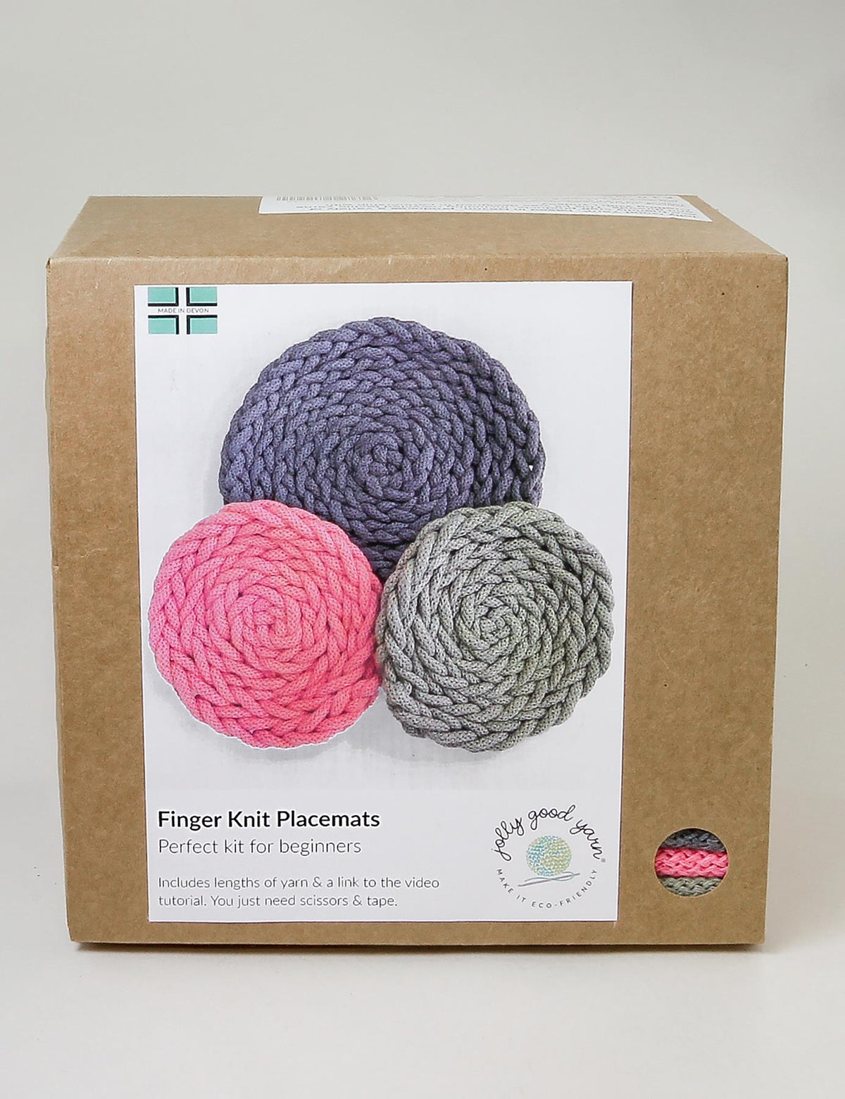 Finger Knit Placemats Macrame Kit