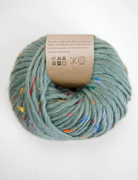 Recycled textile yarn - colour green