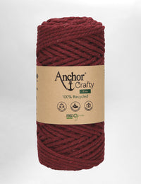 Anchor Crafty 3mm Burgundy 3ply recycled cotton macrame cord (65m)