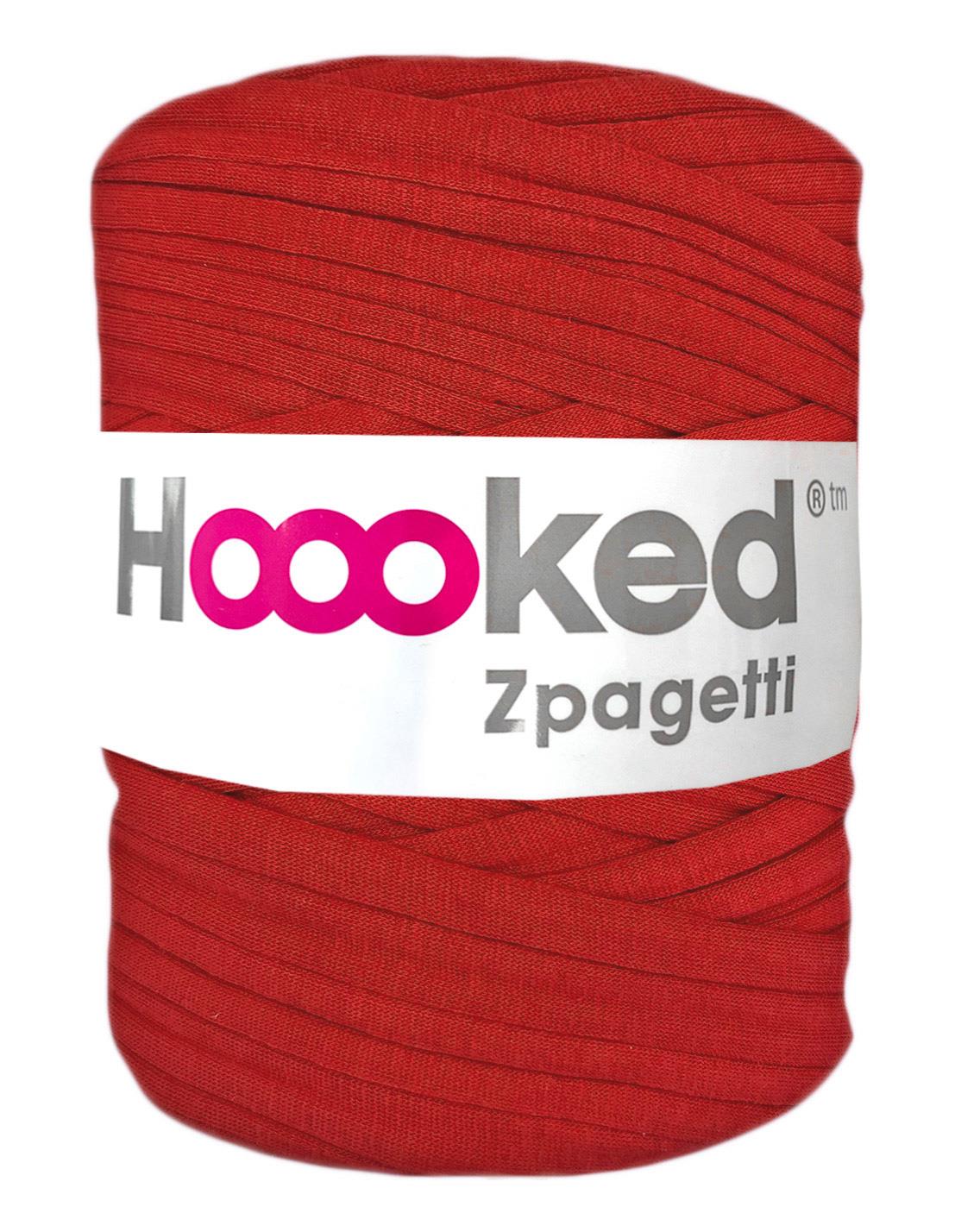 Red t-shirt yarn by Hoooked Zpagetti (100-120m)