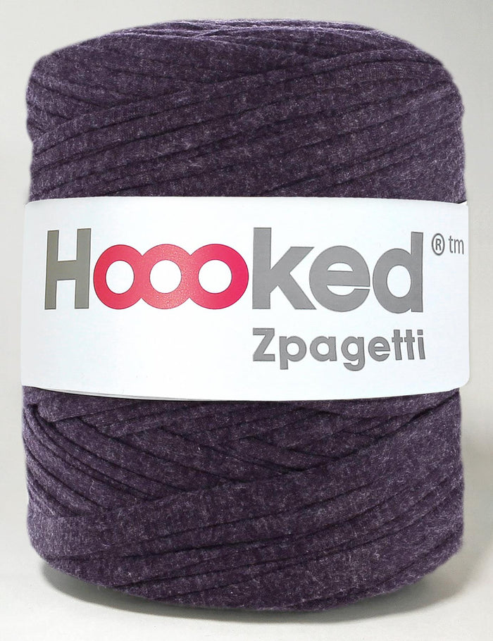 Recycled textile yarn - colour purple