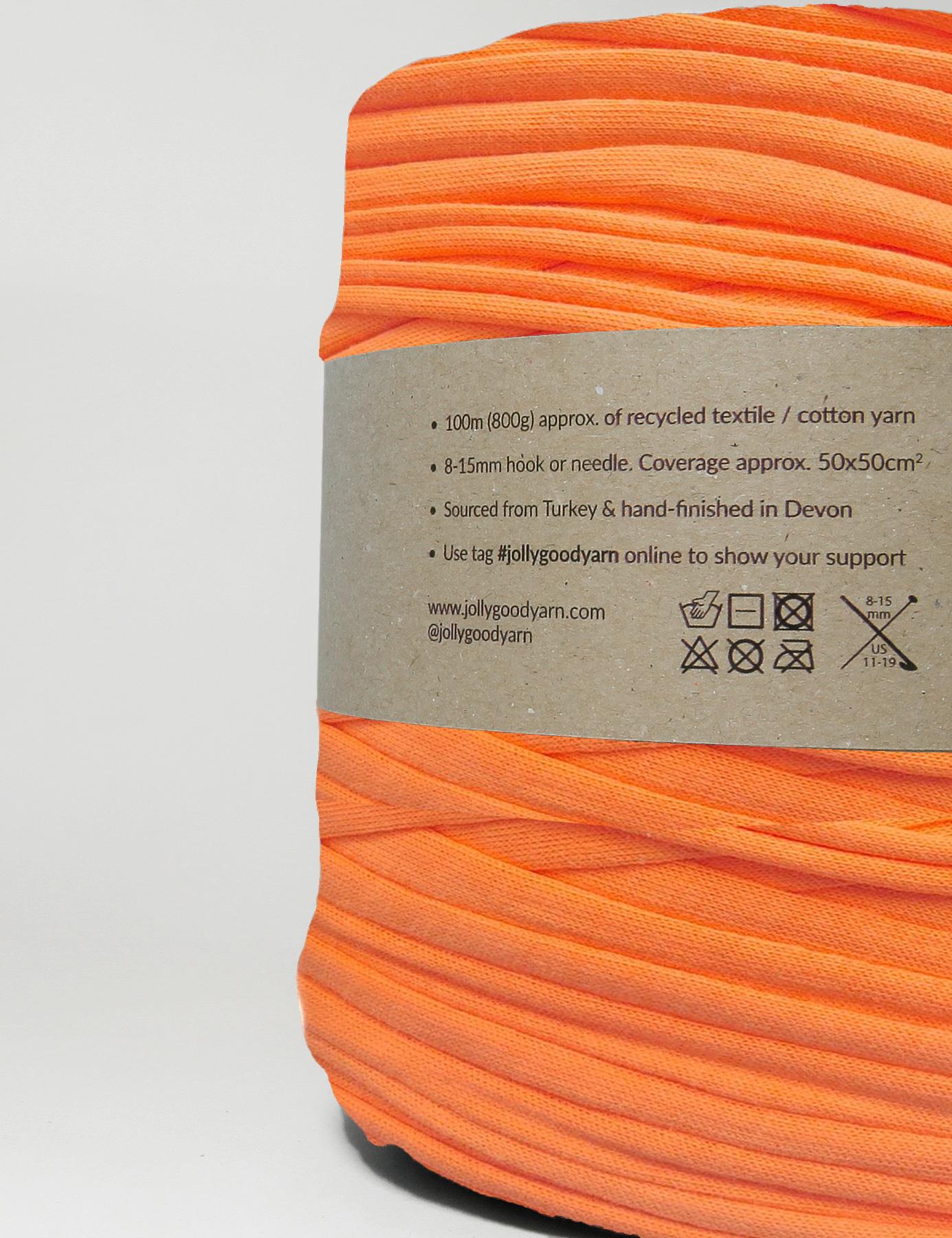 Pumpkin patch orange t-shirt yarn (100-120m)