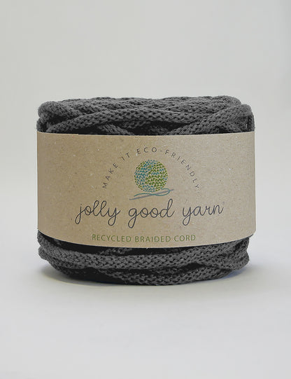 5mm Copplestone Grey recycled cotton macrame cord