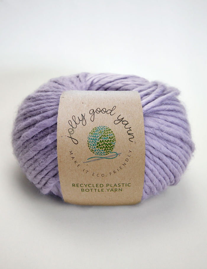 Recycled textile yarn - colour purple