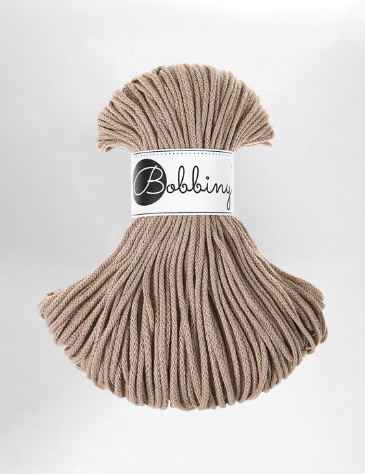 3mm Sand recycled cotton macrame cord by Bobbiny (100m)