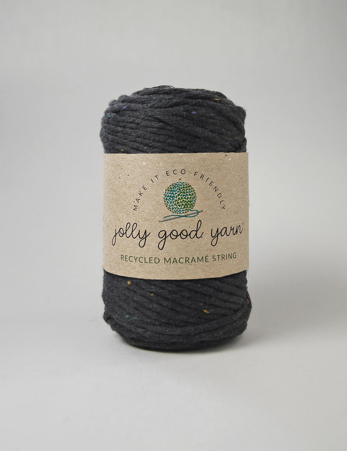 Clovelly Charcoal 3mm Macrame String (125g)