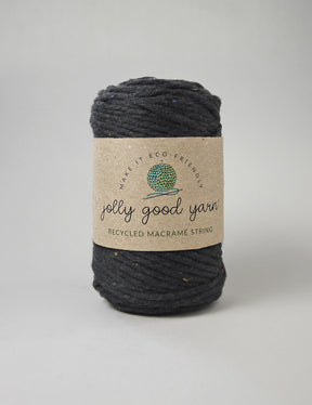Clovelly Charcoal 3mm Macrame String (125g)
