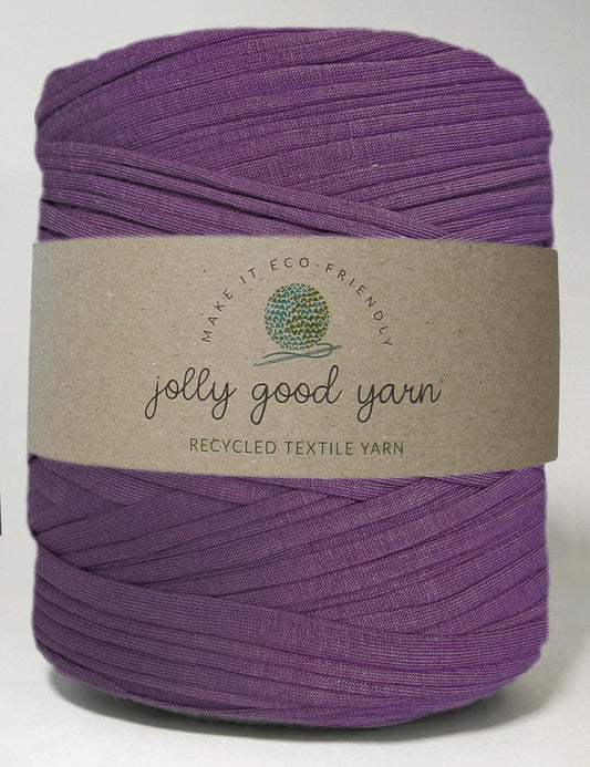 Recycled T-shirt yarn - colour purple