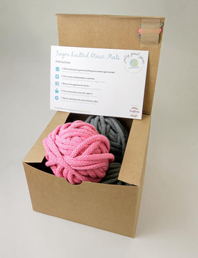 Finger Knit Placemats Macrame Kit