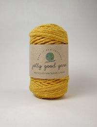 Recycled macrame string - colour ocre