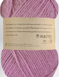 Denbury Purple 100% upcycled knitting wool (100g)
