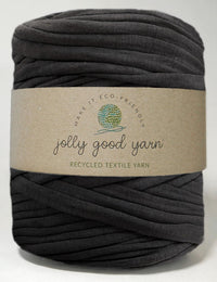 Recycled textile yarn - colour dark grey
