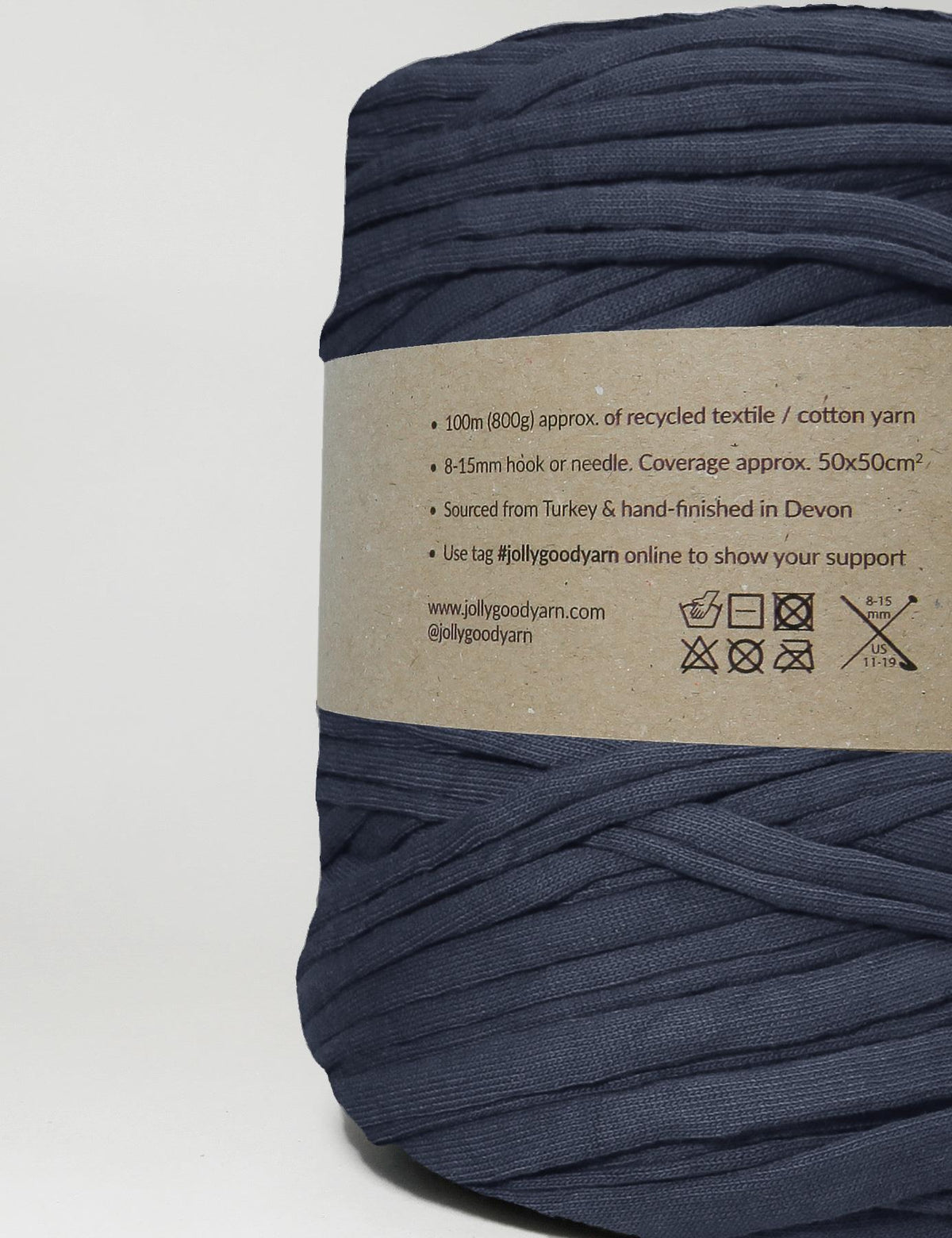 Light spruce blue t-shirt yarn (100-120m)