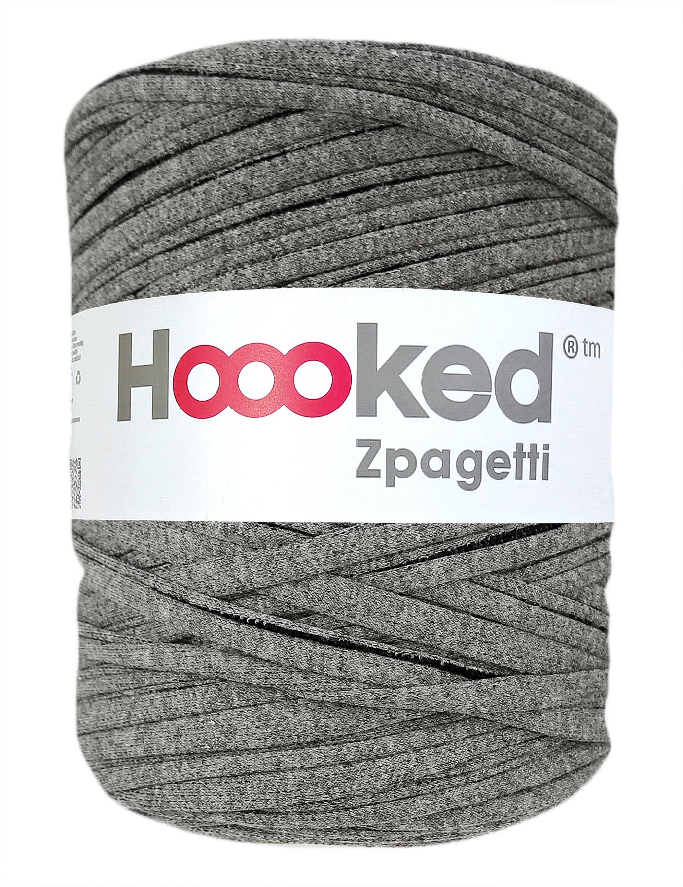 Iron grey t-shirt yarn by Hoooked Zpagetti (100-120m)