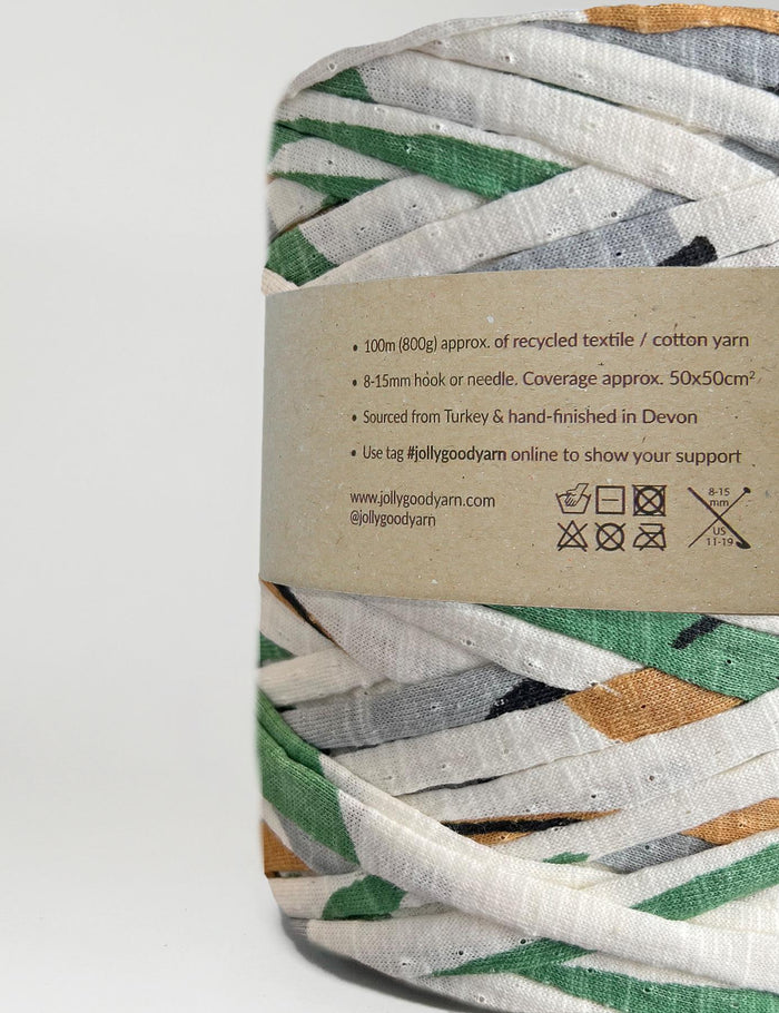 Recycled textile yarn - colour mixed