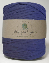 Recycled textile yarn - colour blue