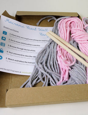 Macrame Heart Wall Hanging Kit
