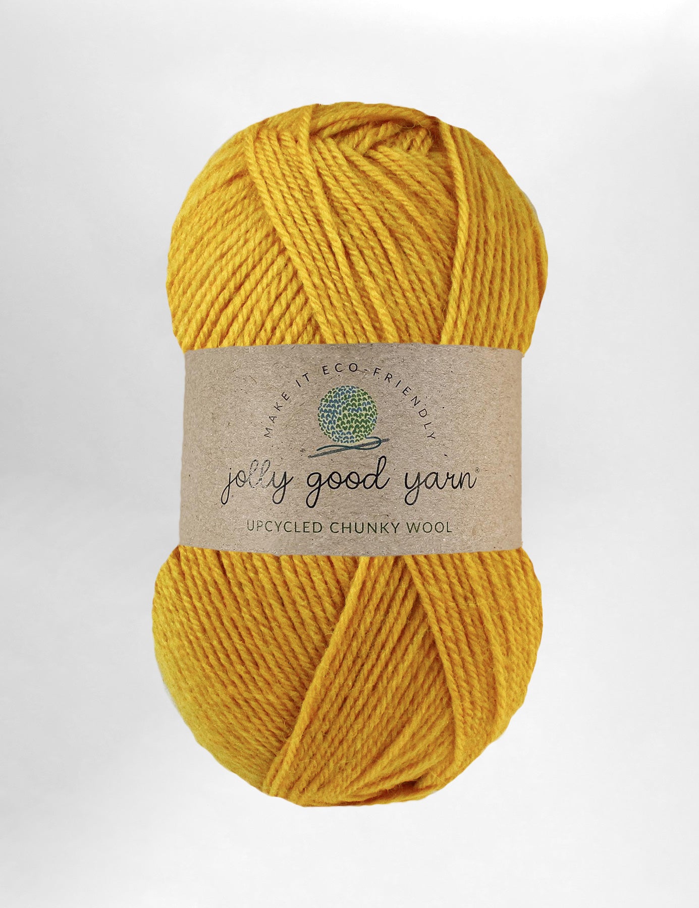 Honiton Yellow 100% upcycled knitting wool (100g) – Jolly Good Yarn