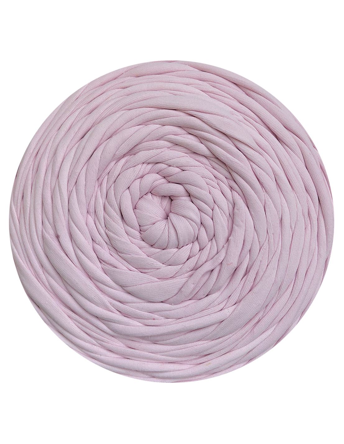 Pink yarn ball on a white background