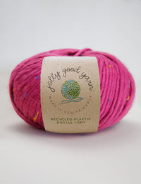 Recycled textile yarn - colour pink