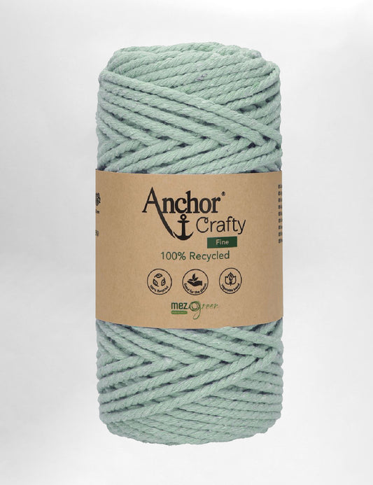 Anchor Crafty 3mm Lagoon 3ply recycled cotton macrame cord (65m)