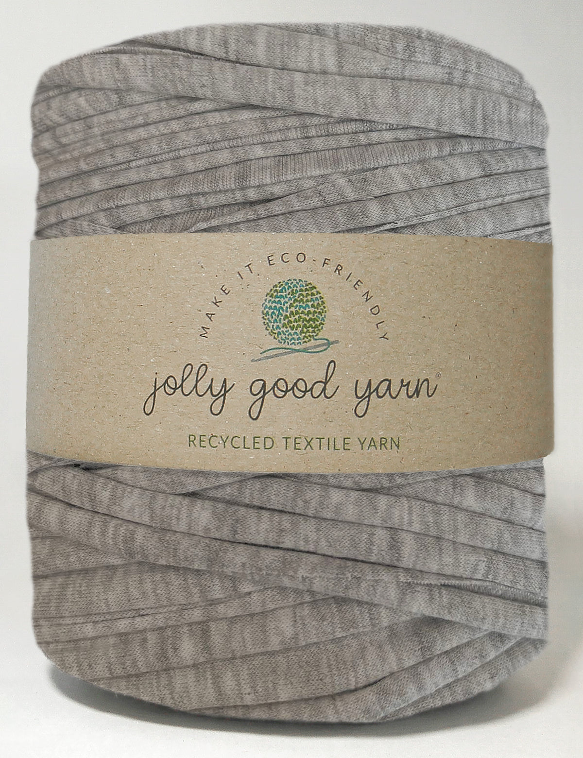 Recycled textile yarn - colour grey