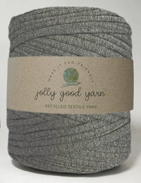 Recycled T-shirt yarn - colour grey