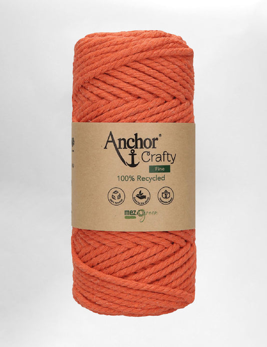 Anchor Crafty 3mm Mango 3ply recycled cotton macrame cord (65m)