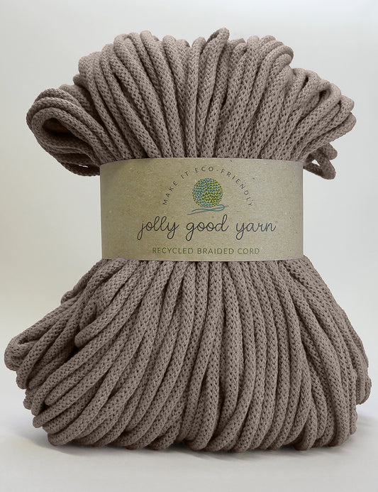 5mm Ottery Taupe recycled cotton macrame cord