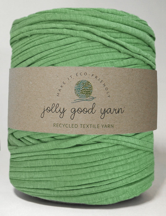 Recycled T-shirt yarn - colour lime