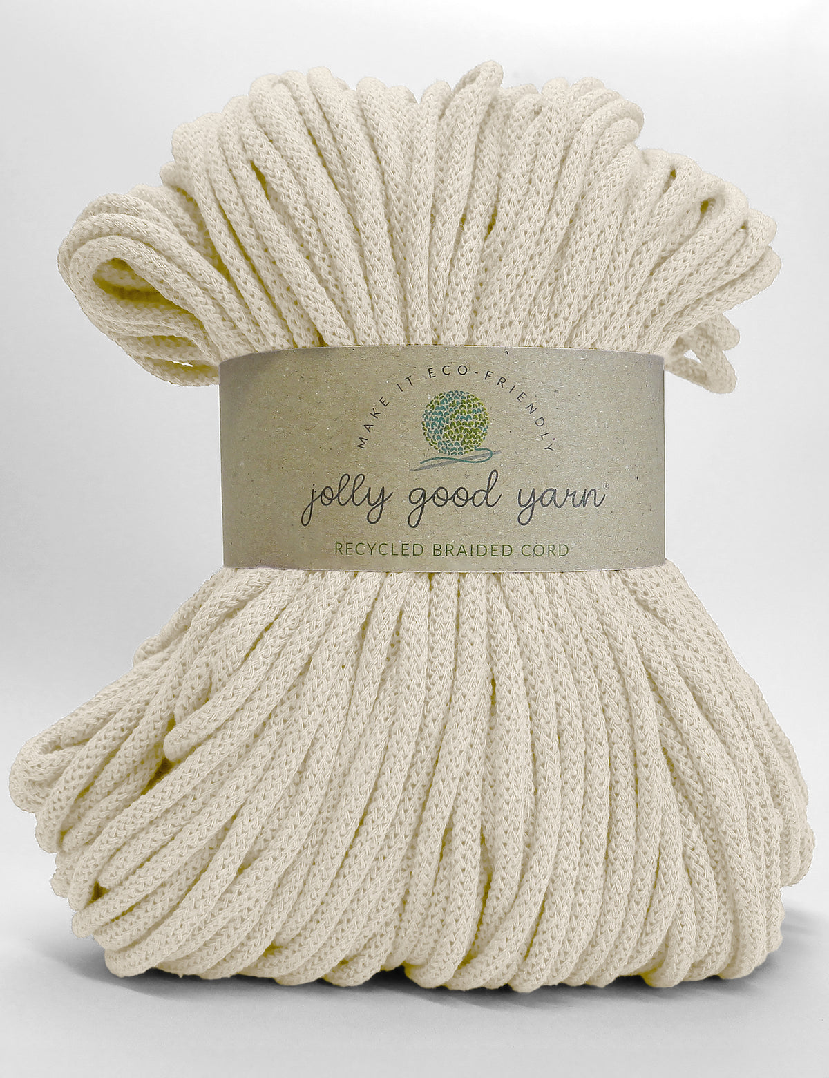 5mm Plymouth Cream recycled cotton macrame cord