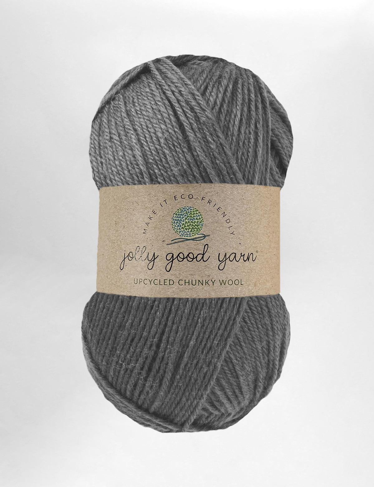 Rockbeare Grey 100% upcycled knitting wool (100g)