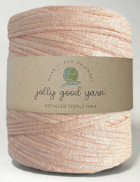 Recycled textile yarn - colour rose gold