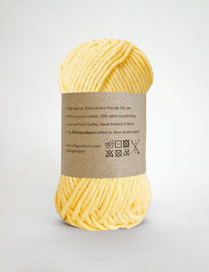 Slapton Yellow DK Recycled Yarn (50g)