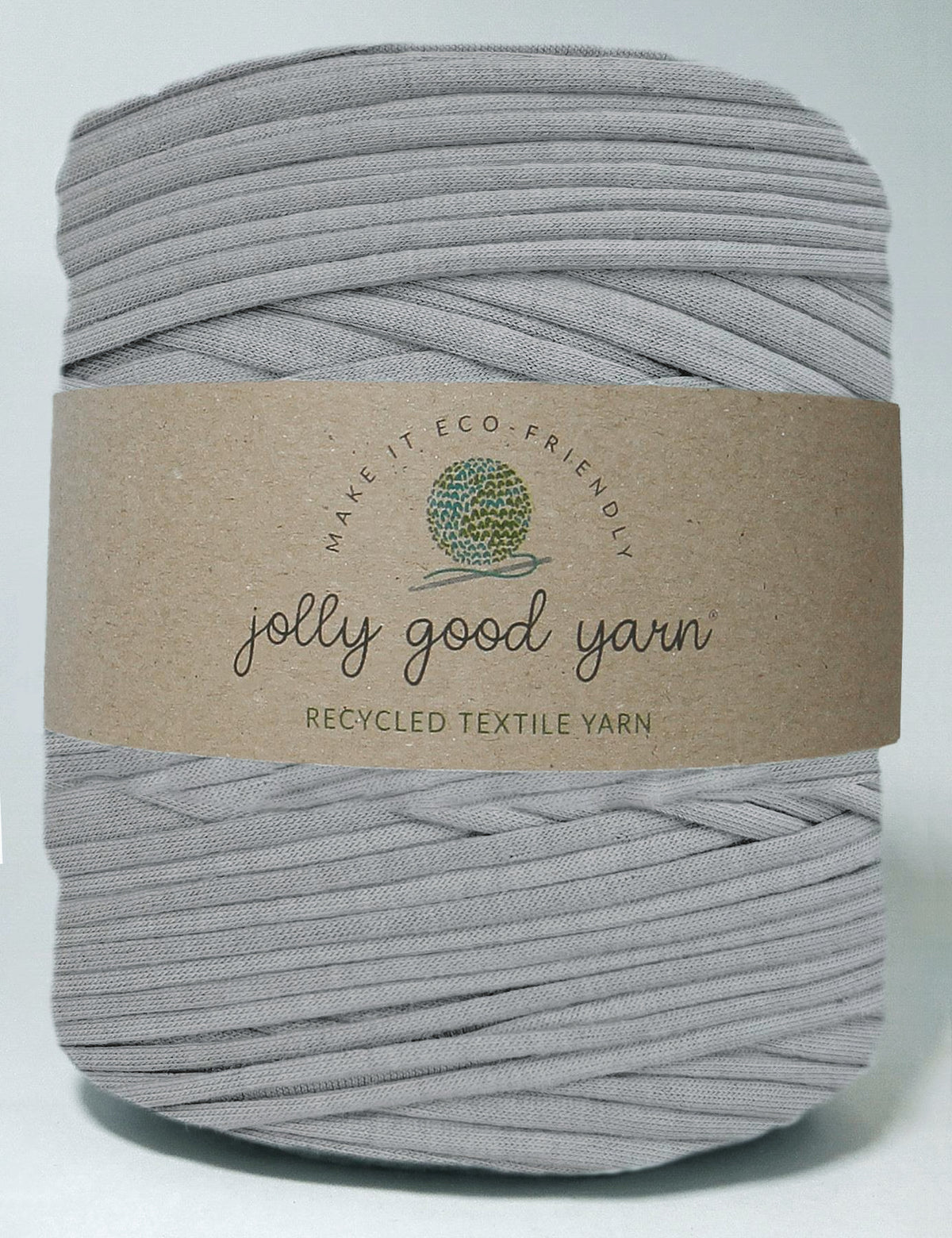 Recycled textile yarn - colour grey